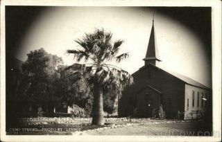 1944 Rppc San Luis Obispo,  Ca Church At Camp San Luis Bispo California Postcard