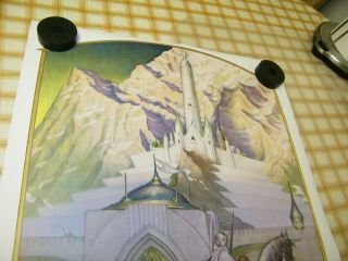The Citadel At Sunrise 1976 Steve Hickman Lord Of The Rings Print 22 - 3 print po 3