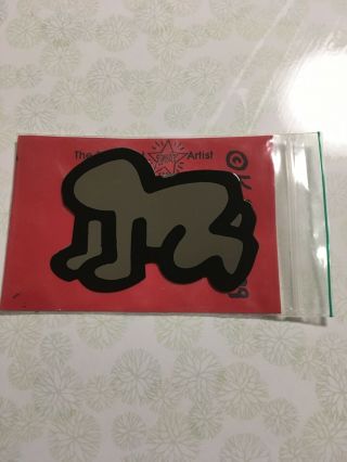 Crawling Baby Printed On Chrome 1989 By Keith Haring In Package