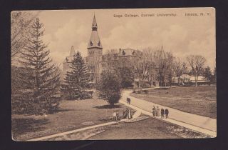 Old Vintage Postcard Of Sage College Cornell University Ithaca Ny
