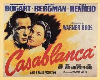 Casablanca Classic Movie Poster Print Humphrey Bogart Ingrid Bergman 8x10 Photo
