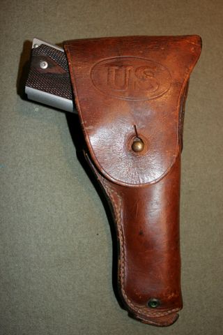 Wwii Ww2 M1916 Leather Holster For 1911 Colt Joseph H.  Mosser 1942