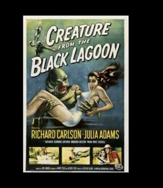 “creature From The Black Lagoon” Vintage Movie Poster 24x36