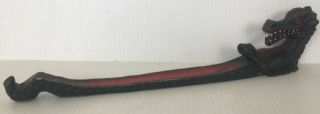 Contemporary Adam Apple Resin Black 7 Red Dragon Incense Burner C1