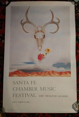 Santa Fe Chamber Music Festival Poster 1984 Georgia O 