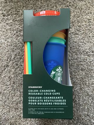 Starbucks Color Changing Cups 2020 Set Of 5