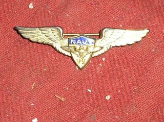 Wwii Us Navy Aviation Cadet V - 5 Wings Sterling Silver Pilot Pin
