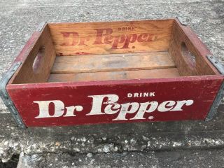 Drink Dr Pepper Wood 24 Bottle Crate Sedalia,  Missouri