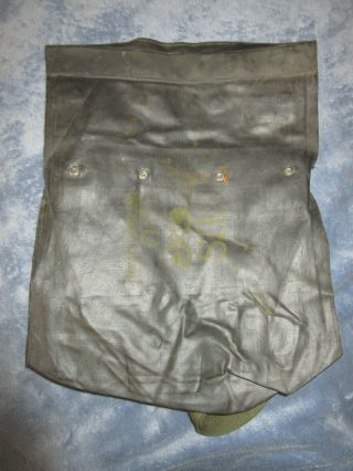 Wwii Us Army M7 Rubberized Gas Mask Bag,  Normandy D - Day