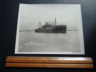 Vintage 6 Photos Wwii U S Navy Uss George Clymer Initial Sea Trial Photos 1942