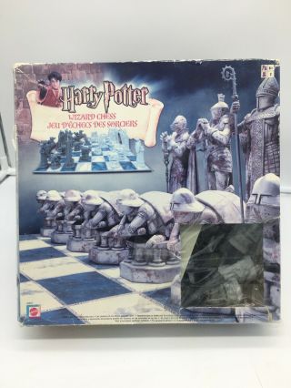 Harry Potter Wizard’s Chess Set 32 Piece Board 2002 Mattel Complete Game 43533