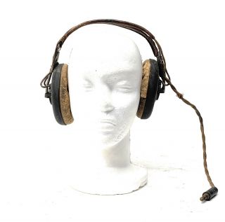 Wwii Us Army Signal Corps Radio Speakers,  Inc.  Receiver Headphones R - 14 Vintage