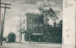 Johnson City,  Tn Arlington Hotel Tennessee Souvenir Post Card Co.  Postcard