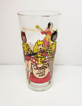 Josie And The Pussycats Band Glass 1977 Pepsi Series Hanna Barbera Vintage