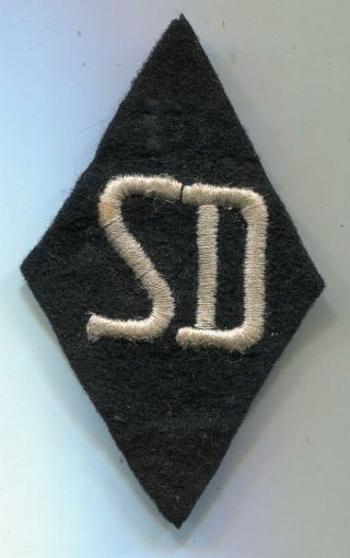 German World War Ii Waffen Elite Sd Em Police Sleeve Diamond