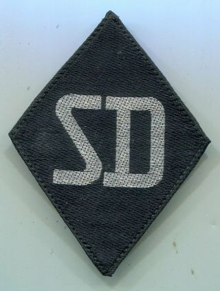 German World War Ii Waffen Elite Sd Officers Police Sleeve Diamond