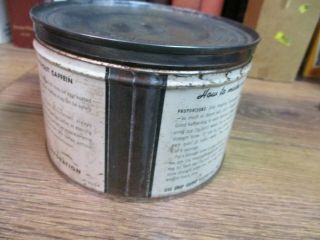 KAFFEE HAG COFFEE CAN 1 LB STORE TIN VINTAGE USA PACKED GENERAL FOODS N J 3