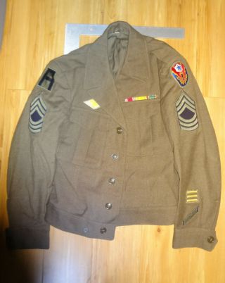 Ww2 Ike Jacket & Shirt Master Serg Eto Advanced Base 36r