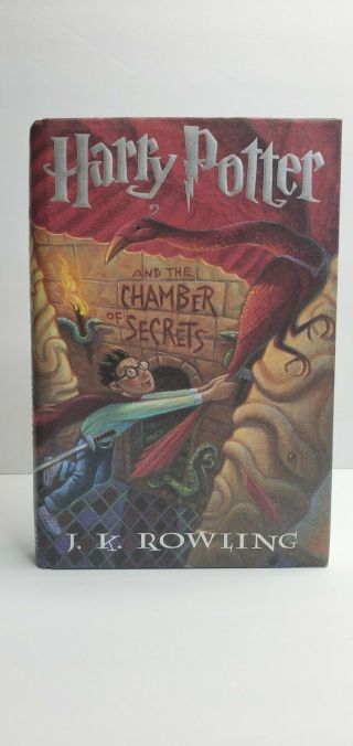1st Edition Harry Potter And The Chamber Of Secrets J.  K.  Rowling Hard Cover
