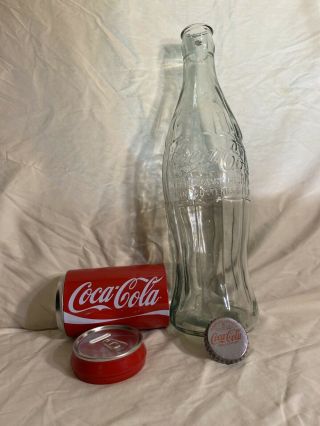Coca Cola 20 Inches Bottle Bank & 8 Inches Tin Coca Cola Coin Bank