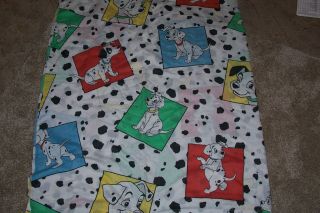 Disney 101 Dalmatians Flat Sheet Vintage Fabric Craft Project Dalmatians Sewing