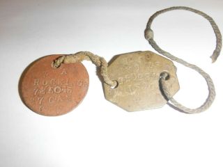 Ww1 Canadian Dog Tags.  Name Is Searchable