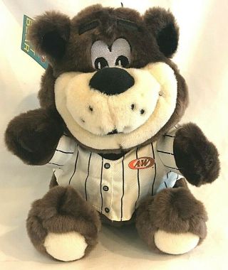 Vintage A&w Root Beer Teddy Bear Mascot Plush Toy Promotional 2003 Nwt