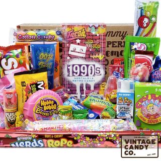 Vintage Candy Co.  1990s Retro Candy Gift Box - 90s Nostalgia Candies - Flashb.
