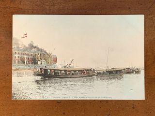 Shanghai,  China,  German Consulate & Whangpoo River,  Hand - Tinted,  Ca 1905