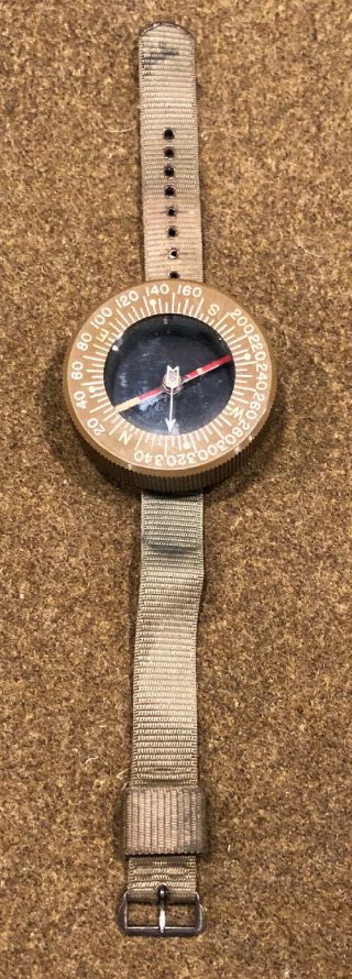 Late Ww2 Us Army Airborne Paratrooper Corp Of Engineering Wrist Watch Compass