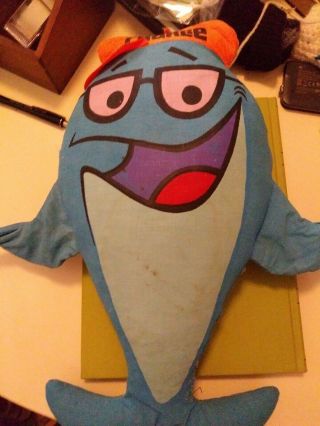 Vintage 1973 Charlie The Tuna Star Kist Foods Doll Figure Toy Sign Prop Fish