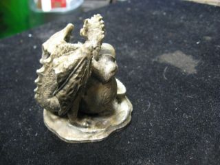 1992 - 93 Myth and Magic Collector ' s Club Dragon of Destiny Pewter Figurine 2.  5 