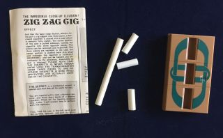 Vintage Magic Trick Tenyo Zig Zag Cig T - 110 Hiroshi Kondo Easy To Do 1981