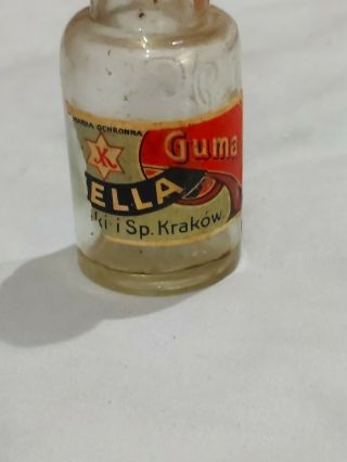 Scarce Ww2 Jewish Merchant Warsaw Ghetto Poland Bottle German Wwii