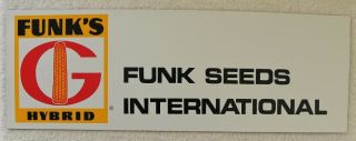 Vintage Funks G Hybrid Corn,  Funk Seeds International Magnetic Sign