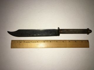 Vintage Ww2 Theater Survival Knife Custom,  Hand Made Trench Art ? 12 Inch
