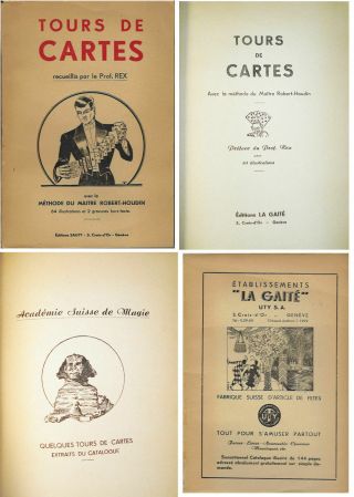 Tours De Cartes : Avec La Méthode Du Maître Robert - Houdin - 1943 - France - Vfine - Rf