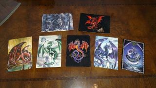 7 Fantasy Postcards Dragons