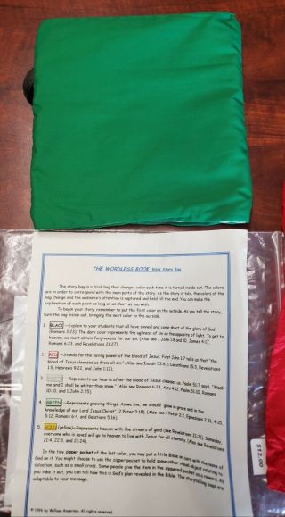 Gospel magic trick Color Changing Bag with Bonus Jesus Silk 3