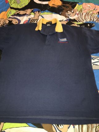 Vtg 90s Blockbuster Video Employee Uniform Polo Shirt Store Manager Edition