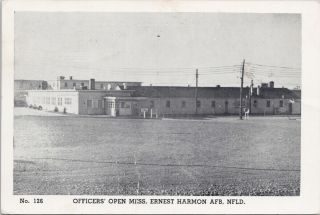 Ernest Harmon Air Force Base Stephenville Nl Officers Open Mess Postcard G17