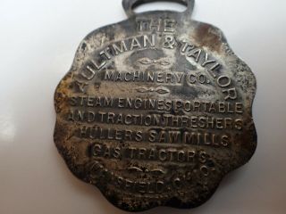 Vintage Advertisement Key Watch Fob Aultman & Taylor Machinery Co Mansfield Ohio