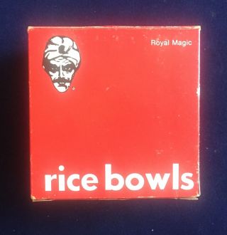 Vintage Royal Magic Trick Rice Bowls Rice Doubles,  Vanishes,  Becomes Water 80 
