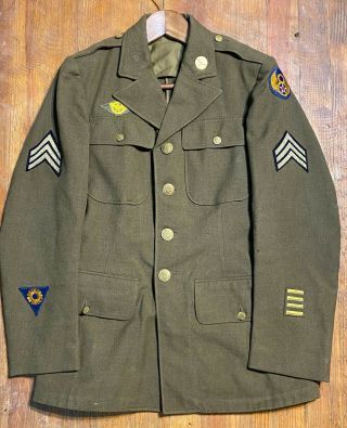 Wwii Eighth Army Air Force Sergeant Uniform Jacket 35l