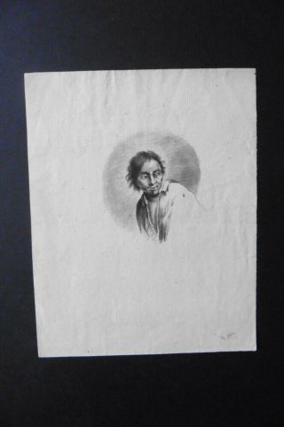 Dutch School 18thc - Portrait Of A Man - Subtile Ink Drawing