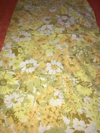 Vintage Floral King Size Pillowcase Flowers Bedding Linens Mcm