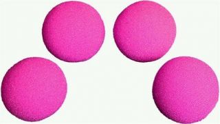 1.  5 Inch Hd Ultra Soft Hot Pink Sponge Ball Set Of 4 From Magic By Gosh - Magic