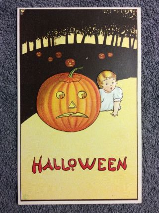 Vintage Halloween Postcard Stecher Series 57 Stetcher