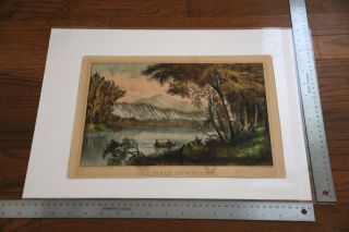 The Hues Of Autumn Currier & Ives Lithograph C2982