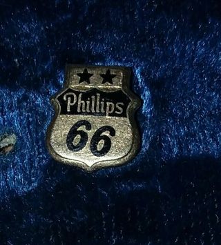 Vtg.  Phillips 66 Gas/oil Co.  10k Emblem Employee Award Tie/lapel Pin